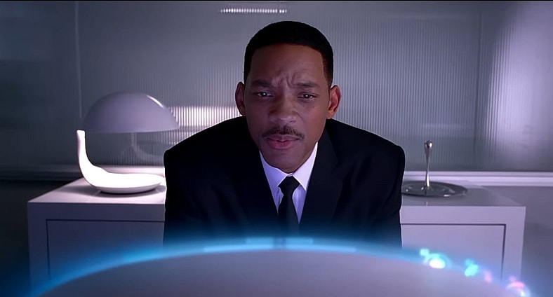 J (Will Smith) still hasn't found what he's looking for in Men in Black 3 (2012), Sony Pictures