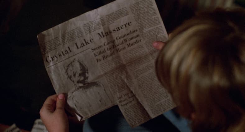 Tommy learns Crystal Lake history in Friday the 13th: The Final Chapter (1984), Paramount Pictures