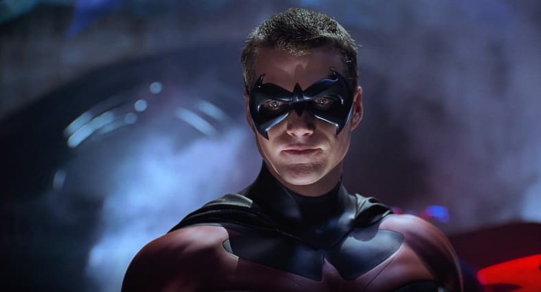 Chris O'Donnell as Robin in Batman & Robin (1997), Warner Bros. Pictures 