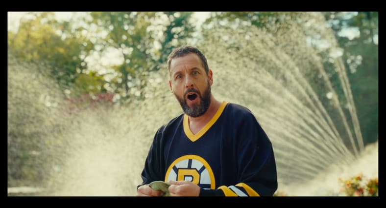Happy (Adam Sandler) updates his Happy Place for something more age-appropriate in Happy Gilmore 2 (2025), Netflix