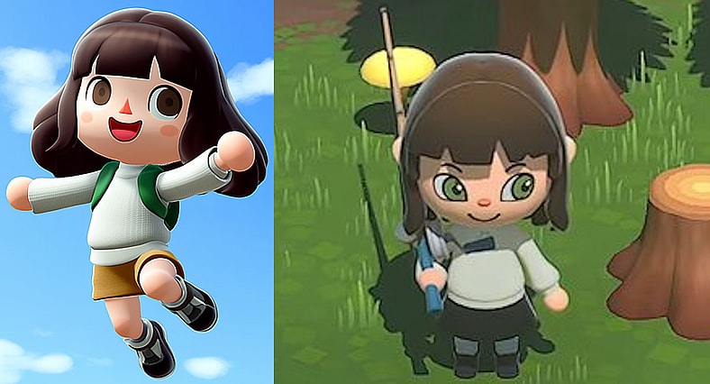 A comparison of the human character in the artwork for Anime Village Online (2026), Wisnu Sudirman and a human character from Cozy Life: Social Sim Game Template (2025), Pepe and Maroulle