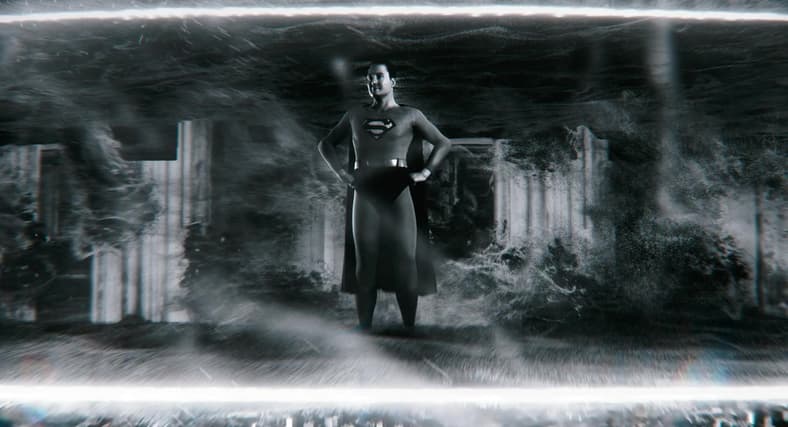George Reeves' Superman (CGI) is erased from existence in The Flash (2023), Warner Bros. Discovery