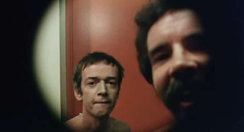 Scene from David Cronenberg's Shivers (1975), Cinépix, before DMs existed