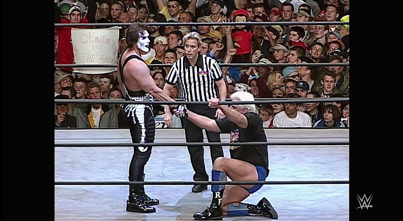 Final Episode of WCW Nitro: Sting vs. Ric Flair via WWE YouTube
