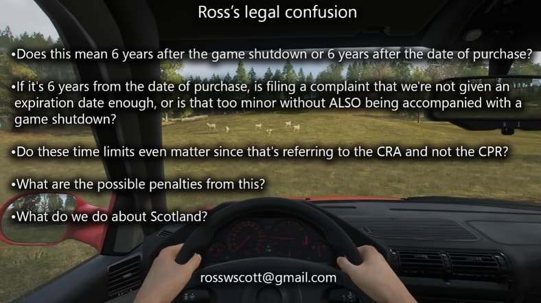 Scott Ross discusses Stop Killing Games campaign challenges in the UK in Dead Games News: Response