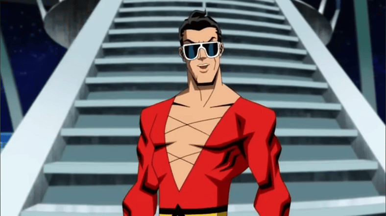 Plastic Man (Oliver Hudson) needs more than one chance in Injustice (2021), Warner Bros. Animation