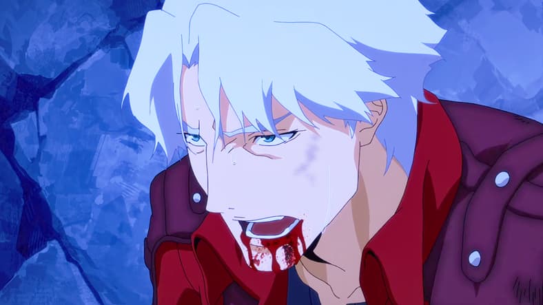 Dante (Johnny Young Bosch) finds himself reaching his limits in Devil May Cry Season 1 Episode 8 "A River of Blood and Fire" (2025), Netflix