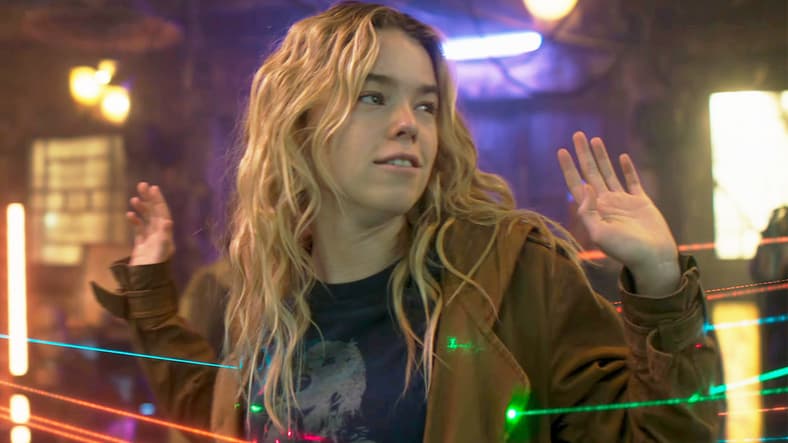 Kara Zor-El (Milly Alcock) warns the Brigands against opening fire in Supergirl (2026), DC Studios