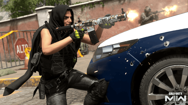 Farah returns fire with Bowing Blossoms gun skin in Call of Duty: Modern Warfare II (2022)