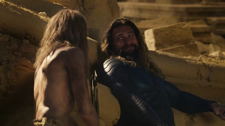 Aquaman drinks water intended for Orm in Aquaman and the Lost Kingdom (2023), Warner Bros. Pictures