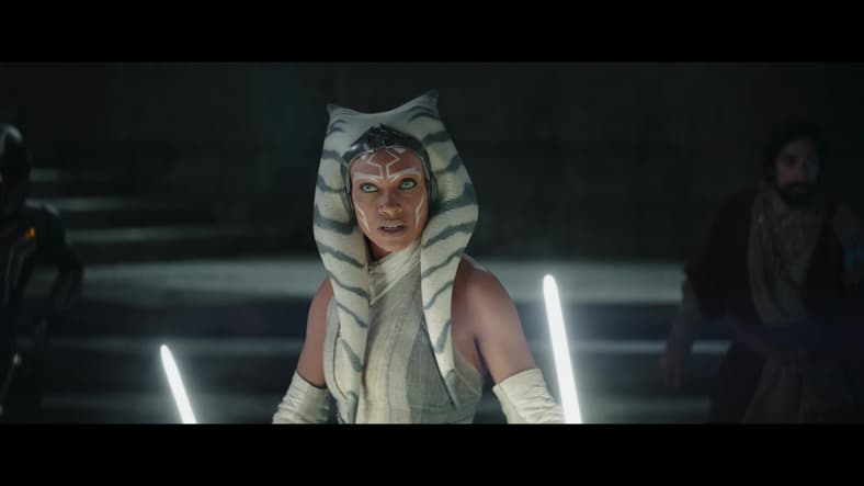 Ahsoka Tano prepares to face Grand Admiral Thrawn's troops in Ahsoka Season 1 Episode 8, Disney