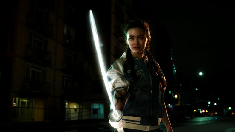 Colleen Wing (Jessica Henwick) channels Iron Fist through her katana in Iron Fist S2 (2018)