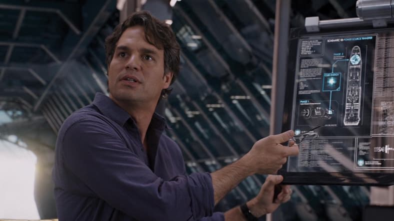 Bruce Banner uncovers S.H.I.E.L.D.'s weapon operations in The Avengers (2012), Marvel Entertainment