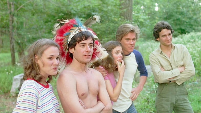 Camp Crystal Lake counselors in their last peaceful moment in Friday the 13th (1980), Paramount