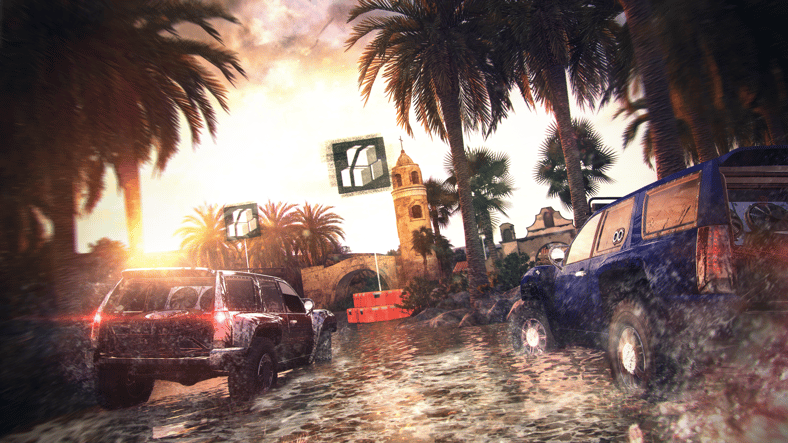Players seek out crates full of loot in a Treasure Hunt in The Crew (2014), Ubisoft