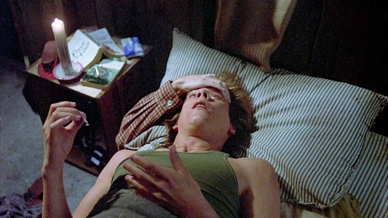 Jack (Kevin Bacon) is about to meet his end in Friday the 13th (1980), Paramount Pictures