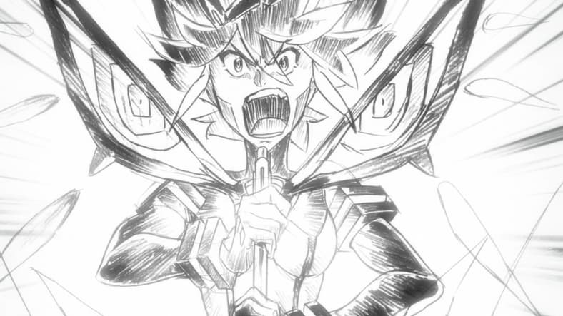 Ryuko unleashes her rage in Kill la Kill Episode 24 "Past the Infinite Darkness" (2013), Studio