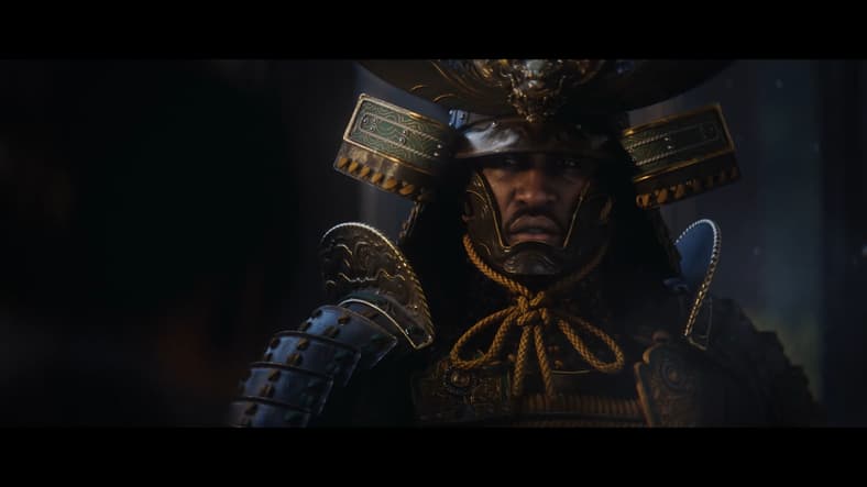 Yasuke (TBA) surprises a foe from the shadows in Assassin's Creed Shadows (2024), Ubisoft