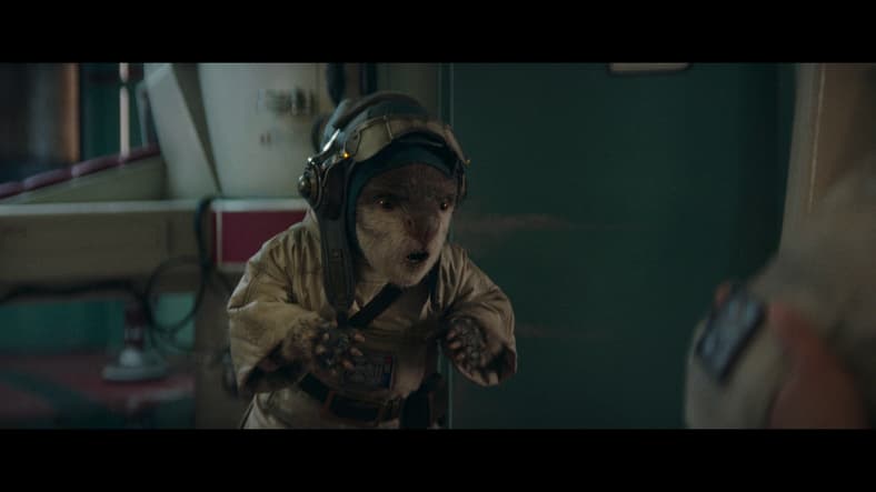 Bazil is not a fan of Pip in The Acolyte Season 1 Episode 4 "Day" (2024), Disney