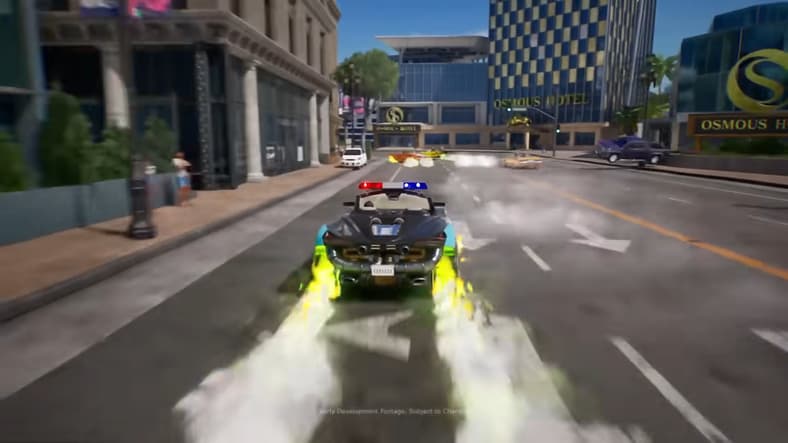 The 5-0 goes from 0-to-60 in Crazy Taxi (TBD), Sega