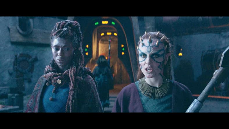 Aniseya and Koril prepare to defend their coven from the Jedi in The Acolyte Season 1 Episode 7