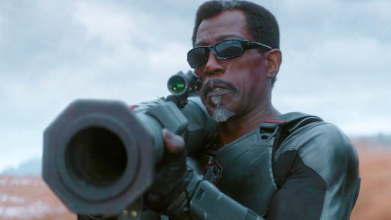 Blade readies against Cassandra Nova in Deadpool & Wolverine (2024), Marvel Entertainment