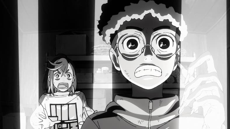 Momo Ayase and Ken make a shocking discovery in Dandadan S1E2 "That's a Space Alien, Ain't It?!"