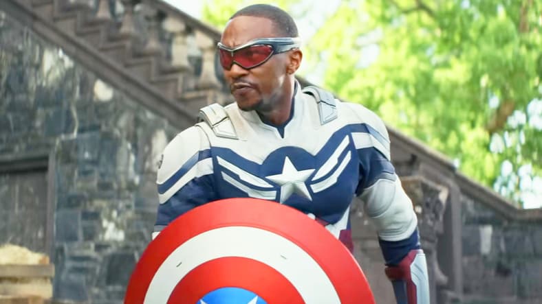 Sam Wilson lands ahead of his sonic boom in Captain America: Brave New World (2025), Marvel