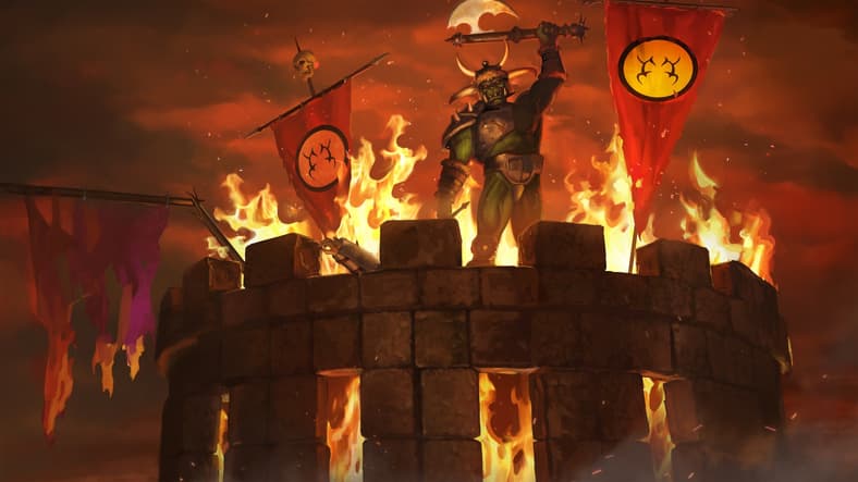 The player is promoted to the rank of Orc Warlord in Warcraft II: Tides of Darkness Remastered (2024), Blizzard Entertainment
