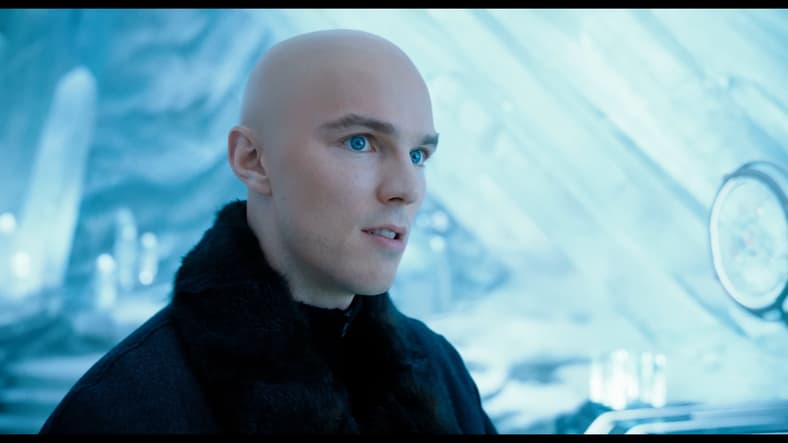 Lex Luthor (Nicholas Hoult) is pleased with his ability to break into the Fortress of Solitude in Superman (2025), DC Studios
