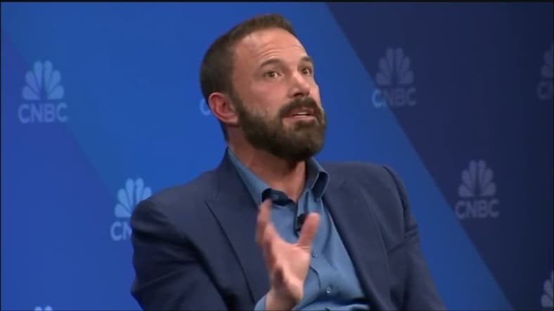 Ben Affleck speaking about the future of AI in filmmaking on CNBC, 2024, Via YouTube