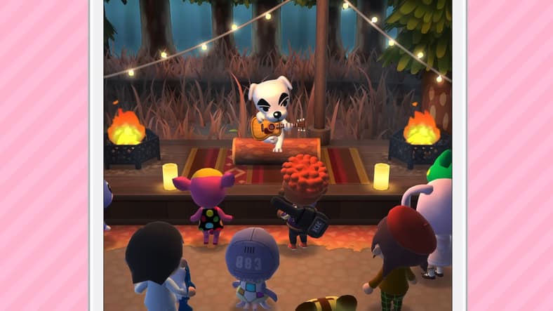 K. K. Slider sings tune on Whistle Pass in Animal Crossing: Pocket Camp Complete (2024), Nintendo