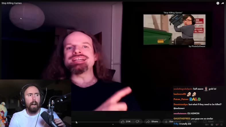 Amongold, reacting to Scott Ross, via MoistCr1TiKaL in He won't stop killing games.., YouTube