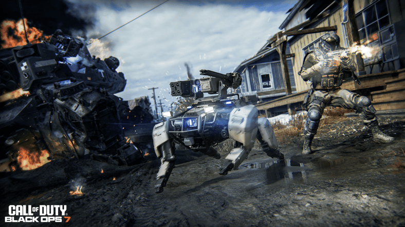 The "DAWG" fights alongside soldiers in Call of Duty: Black Ops 7 (2025), Activision