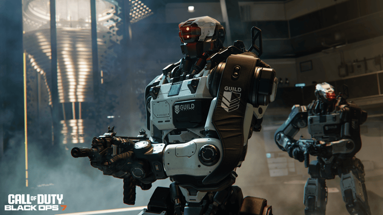 The Guild robots on patrol in Call of Duty: Black Ops 7 (2025), Activision