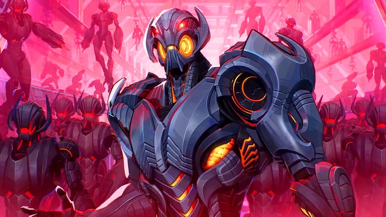 Ultron (Jim Meskimen) invites some party crashers to the Hellfire Gala in Marvel Rivals (2025), NetEase Games