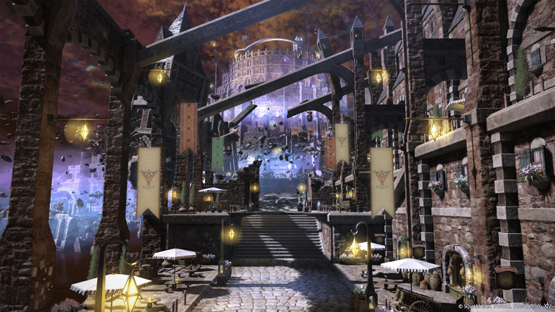 The crumbling world of Vana'diel in Final Fantasy XIV (2013), Square Enix
