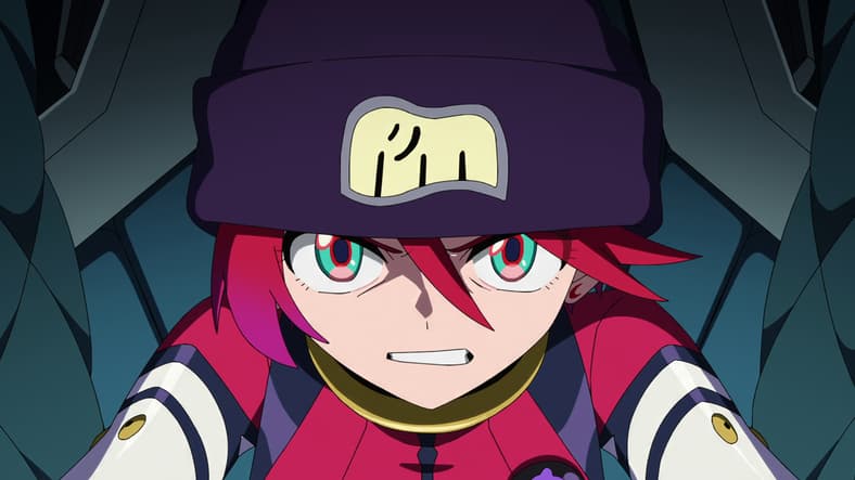Machu (Tomoyo Kurosawa) prepares to put an end to Shuji's (Shimba Tsuchiya) insanity in Mobile Suit Gundam GQuuuuuuX Episode 12 "This Is Why I..." (2025), Studio Khara