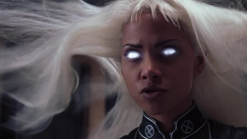 Storm/Ororo Munroe (Halle Berry) is about to make cinematic history in X-Men (2000), Marvel Entertainment