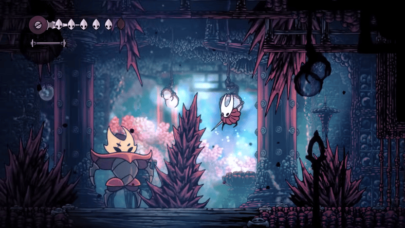A boss tries to skewer Hornet on spiked pillars in Hollow Knight: Silksong (TBA), Team Cherry