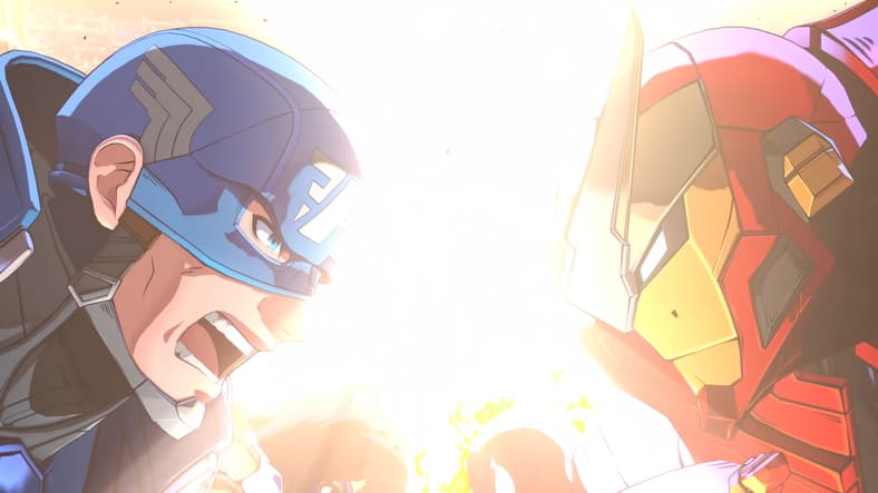 Captain America (TBA) and Iron Man (TBA) moments before clashing in Marvel Tōkon: Fighting Souls (2026) Sony Interactive Entertainment, Marvel