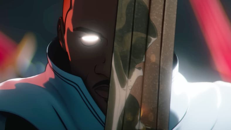 Blade (Todd Williams) serves as The Fist of Khonshu in Marvel Zombies (2025), Marvel Entertainment / Disney Plus
