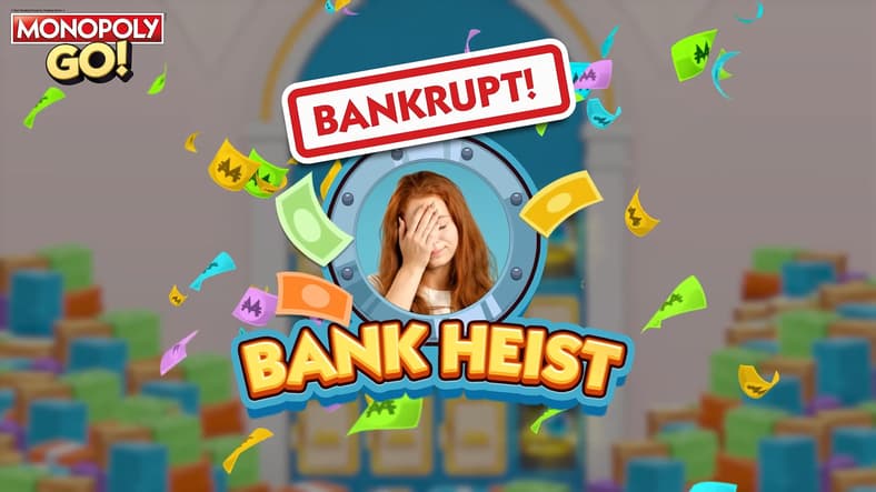 A player laments their bank being robbed in Monopoly Go on YouTube