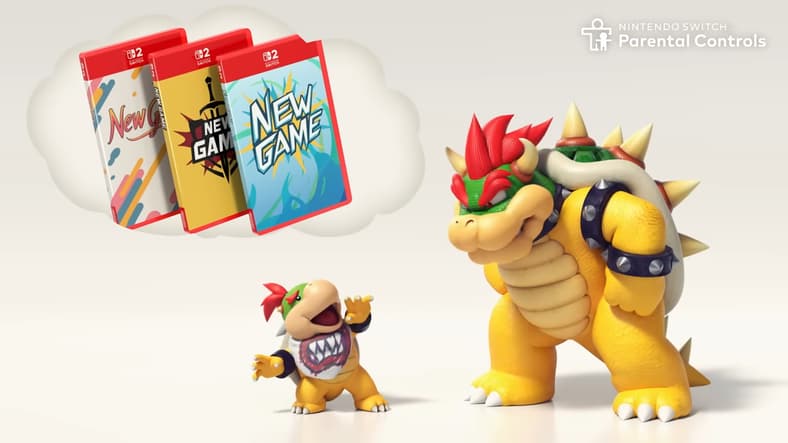 Bowser (Kenny James) doesn't like the idea of getting Bowser Jr. (Caety Sagoian) more games in Nintendo Switch Parental Controls – Nintendo Switch 2, YouTube