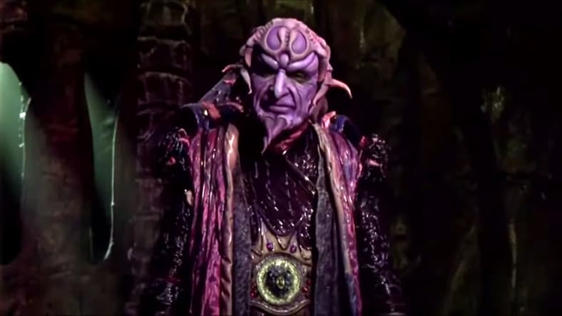 Ivan Ooze (Paul Freeman) is tired of calling in Mighty Morphin Power Rangers: the Movie (1995), 20th Century Fox