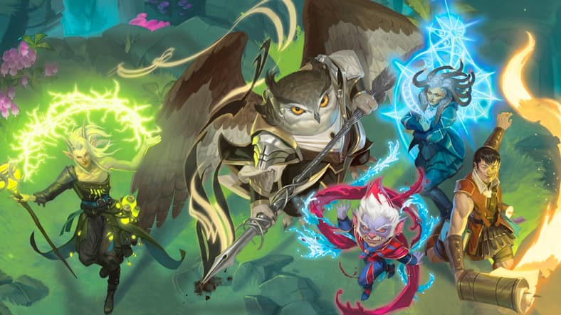 Class is in session via Magic: The Gathering - Secrets of Strixhaven (2026), Wizards of the Coast. Art by Jodie Muir.