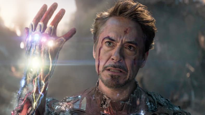 Tony Stark (Robert Downey Jr.) is Iron Man in Avengers: Endgame (2019), Marvel Studios