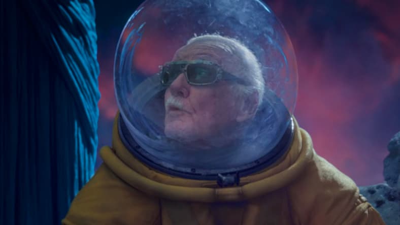 A Watcher (Stan Lee) recalls one of his more fantastic adventures in Guardians of the Galaxy, Vol. 2 (2017), Marvel Entertainment