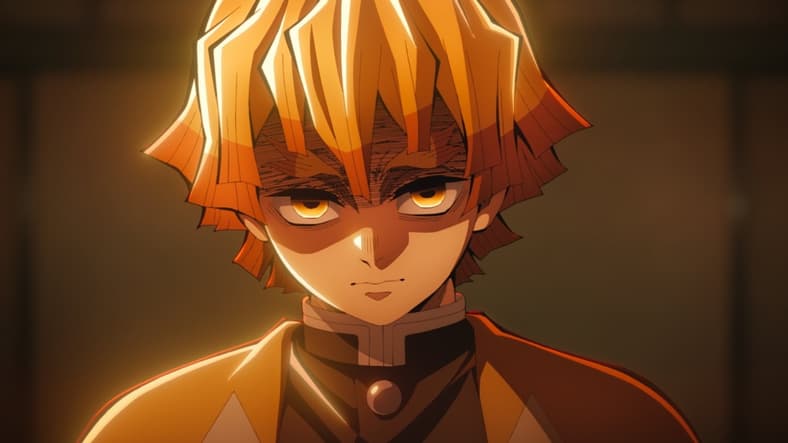 Zenitsu Agatsuma (Hiro Shimono/Aleks Le) seeks vengeance for his master in Demon Slayer: Kimetsu no Yaiba - The Movie: Infinity Castle. Image courtesy of ©Koyoharu Gotoge / SHUEISHA, Aniplex, ufotable.