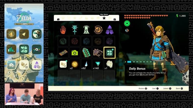 The hosts utilize the Zelda Notes app to enhance their experience in The Legend of Zelda games – Nintendo Switch 2 Editions – Nintendo Treehouse Live | Nintendo Switch 2, YouTube